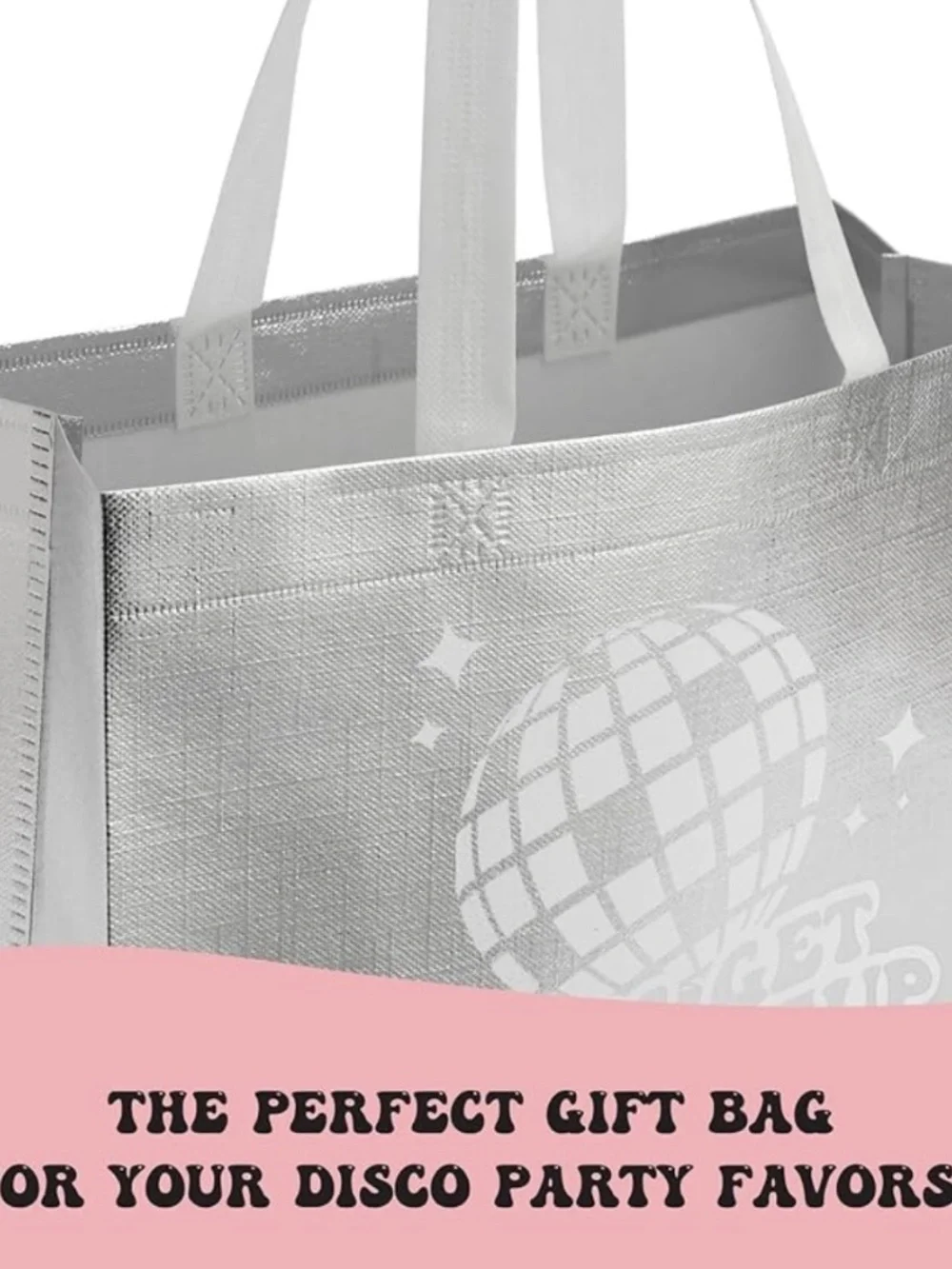 Last Disco Bachelorette Party Gift Bags Set of 7 Iridescent “Let’s Get Funked Up